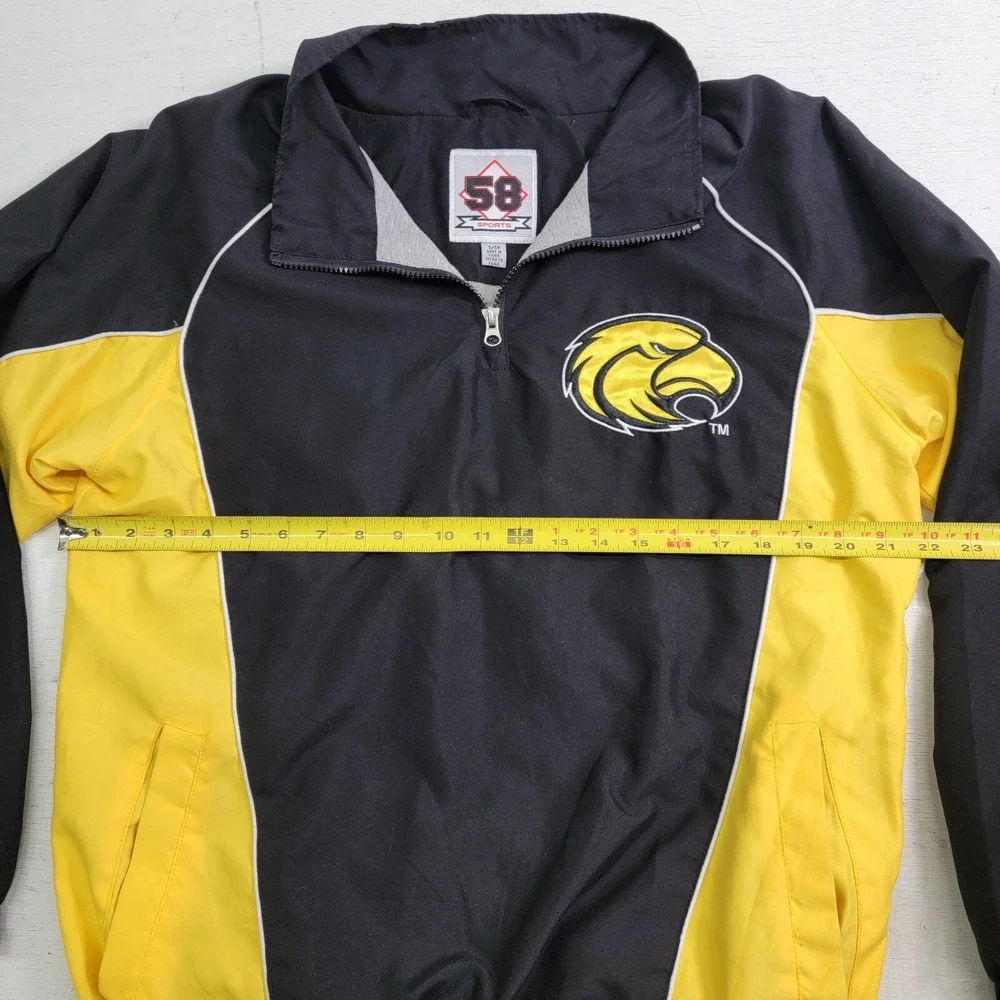 Southern Miss Golden Eagles NCAA 58 Sports 1/4 Side Zip Windbreaker Men's Sz‎ S
